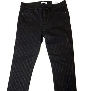 Loft black skinny pants NWT